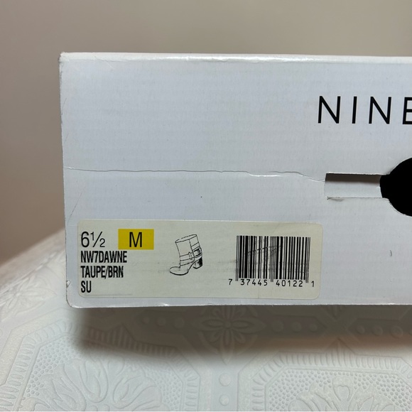 Nine West Vintage America Collection Ankle Boots — Taupe Suede Sz 6.5 - Picture 10 of 10